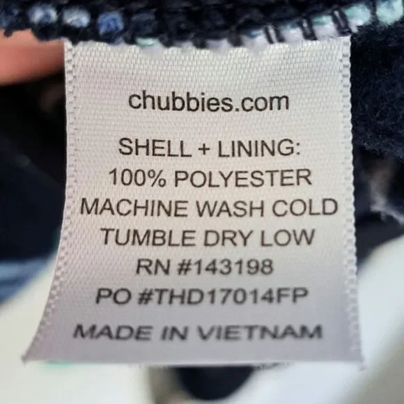 Chubbies Neon Lights Flamingo Palm Tree Full Zip Fleece Jacket Men's Large - Picture 5 of 5